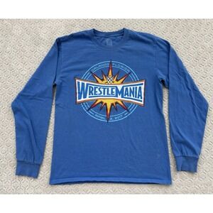 Wrestlemania 33 Logo Long Sleeves Shirt WWE  Medium Orlando Florida WWF 4/2/2017